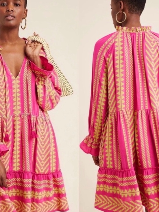 Maeve Dresses & Skirts - Anthropologie MAEVE Dominique Embroidered Mini Dress SMALL